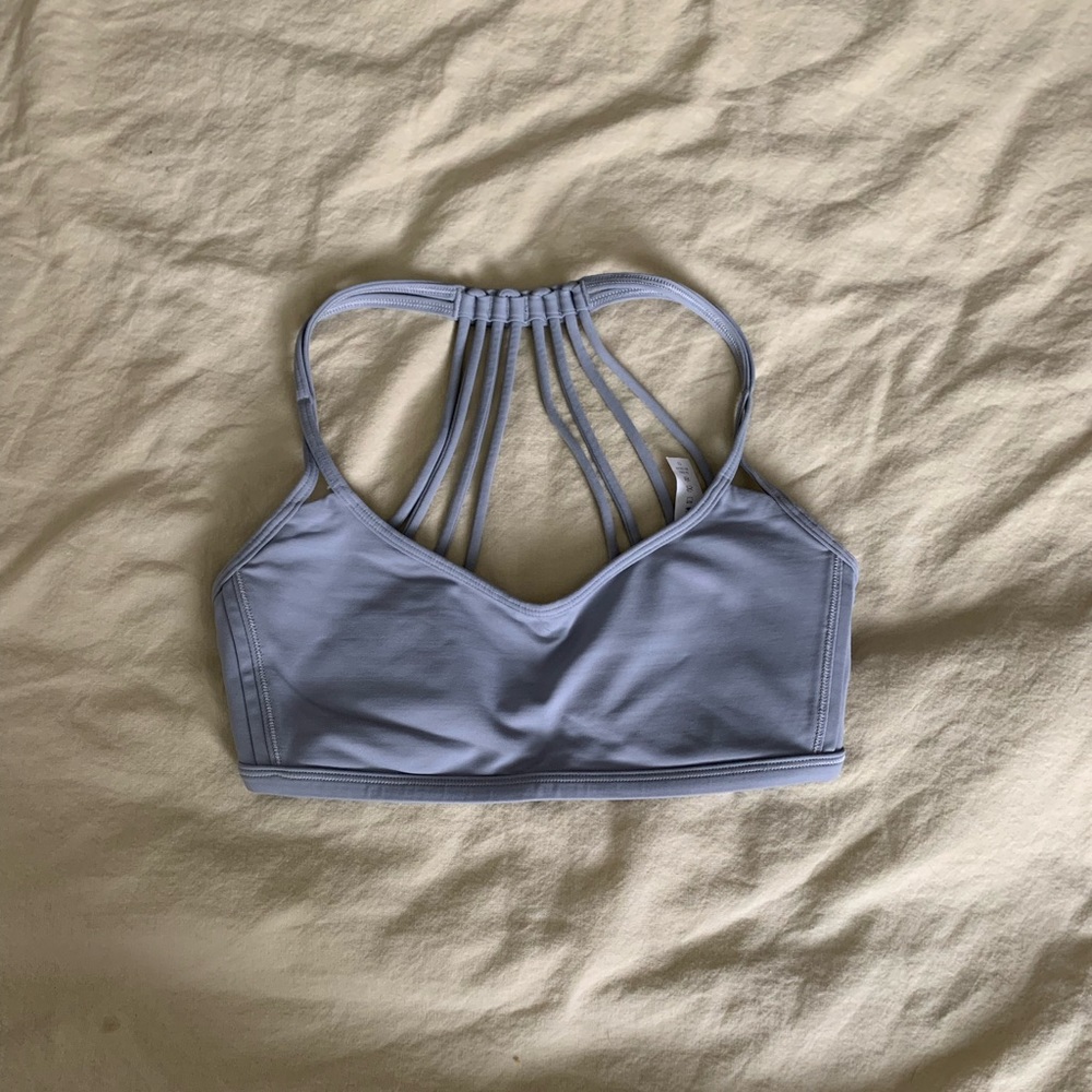 Grey Lulu Lemon sports bra